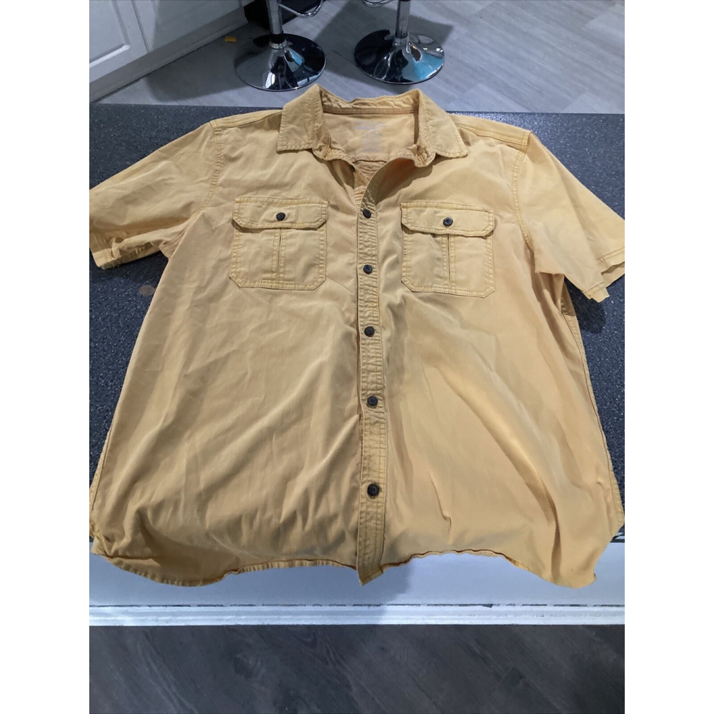 WindRiver Outfitting Men's Modern Fit Mustard Or Yellow Outdoor Shirt Size XL